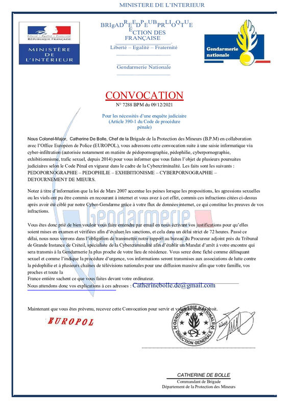 gendarmerie.nationalemail.fr COPJ Arnaque identité (Phishing) 2 commentaires